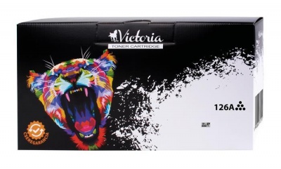 CE310A Lézertoner ColorLaserJet Pro CP1025 nyomtatóhoz, VICTORIA TECHNOLOGY 126A, fekete, 1,2k